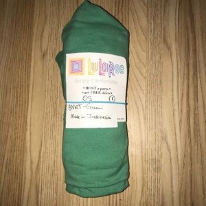 NWT LuLaRoe OS green leggings